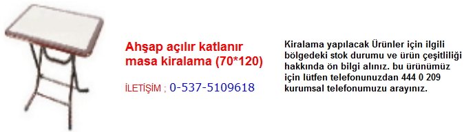 ahşap açılır katlanır masa kiralama